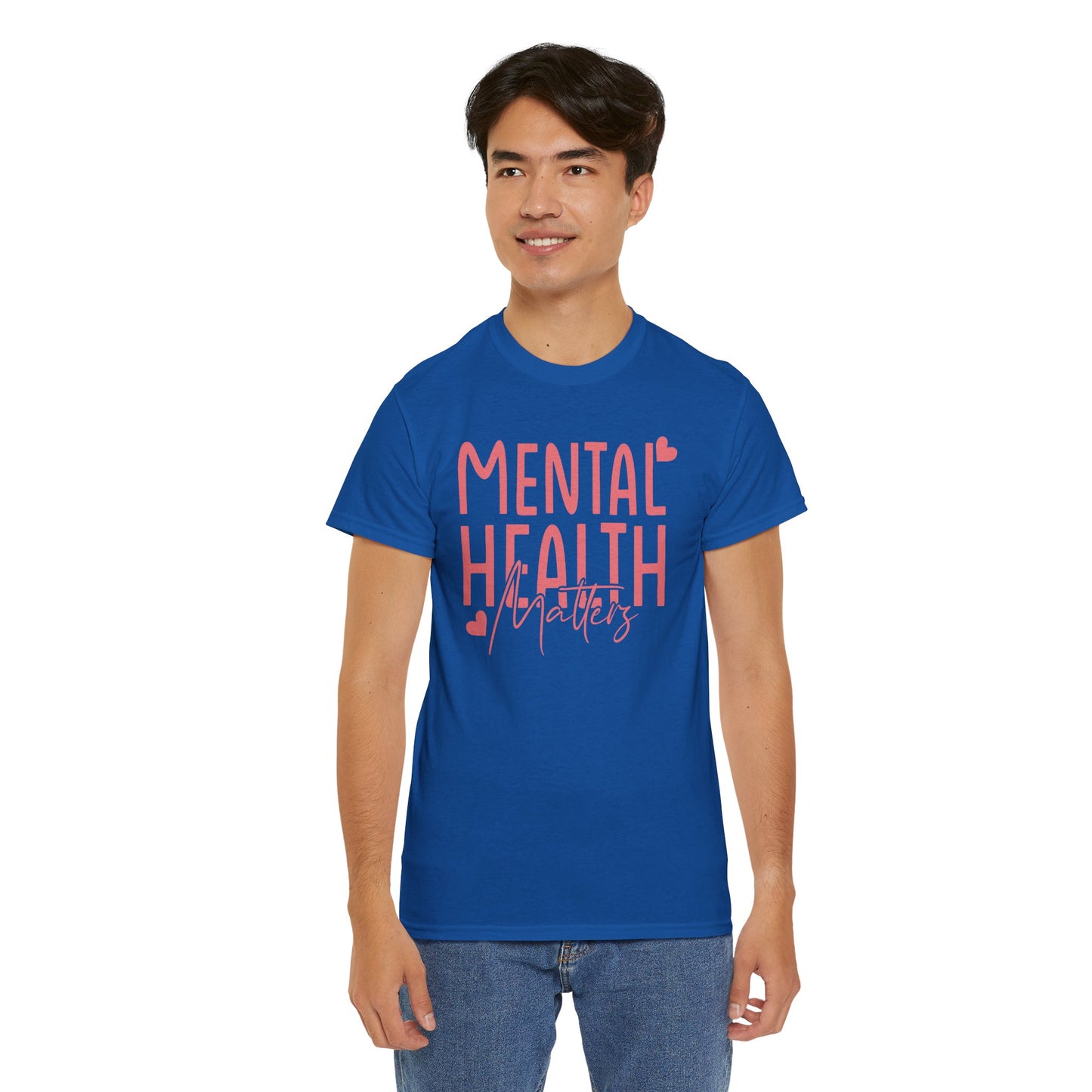 Mental Health Matters-Heart-Heavy Cotton Tee