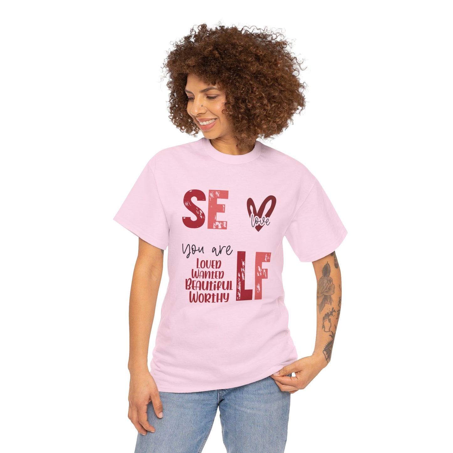Self Love Inspirational Unisex Heavy Cotton Tee