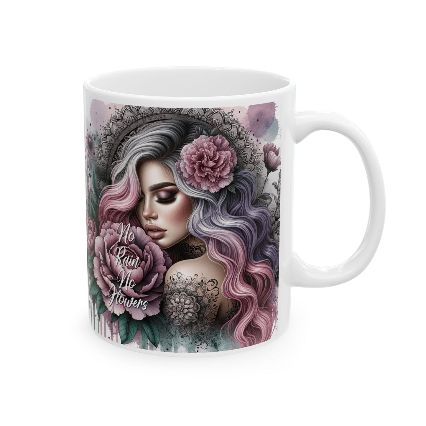 No rain no flowers limited Edition Mugs