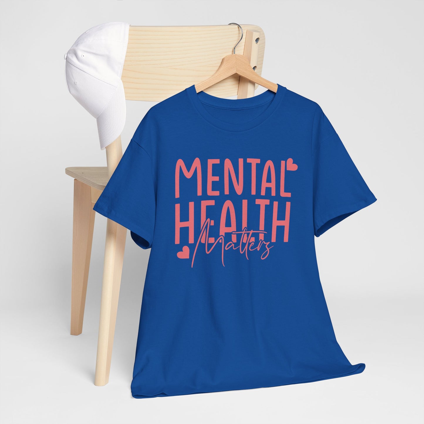 Mental Health Matters-Heart-Heavy Cotton Tee