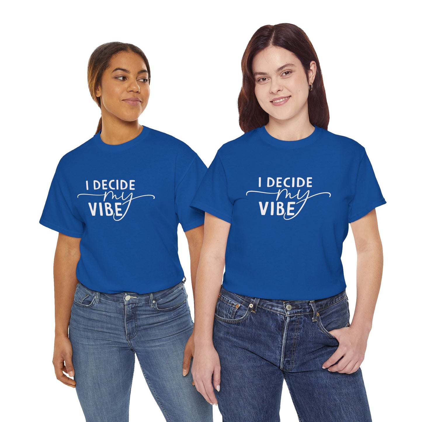 I Decide my vibe Unisex Heavy Cotton Tee