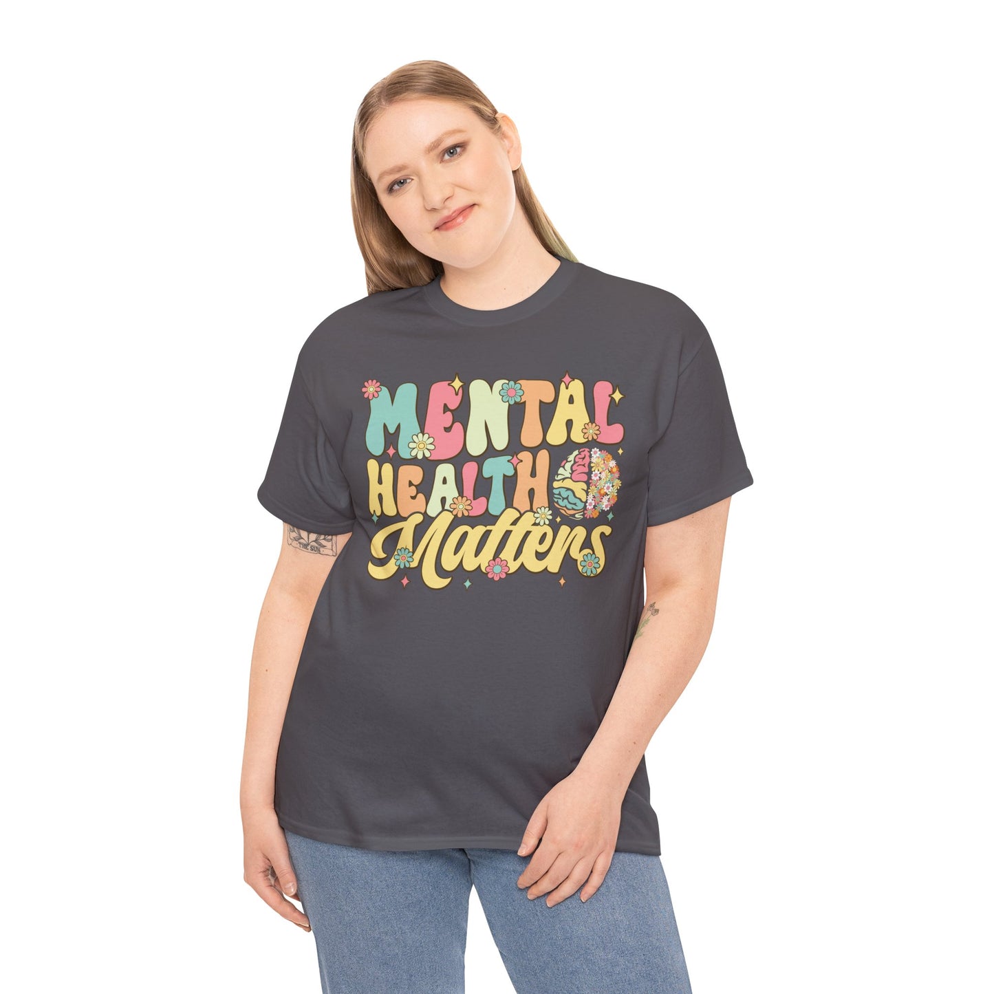 Mental Health Matters-Heavy Cotton Tee