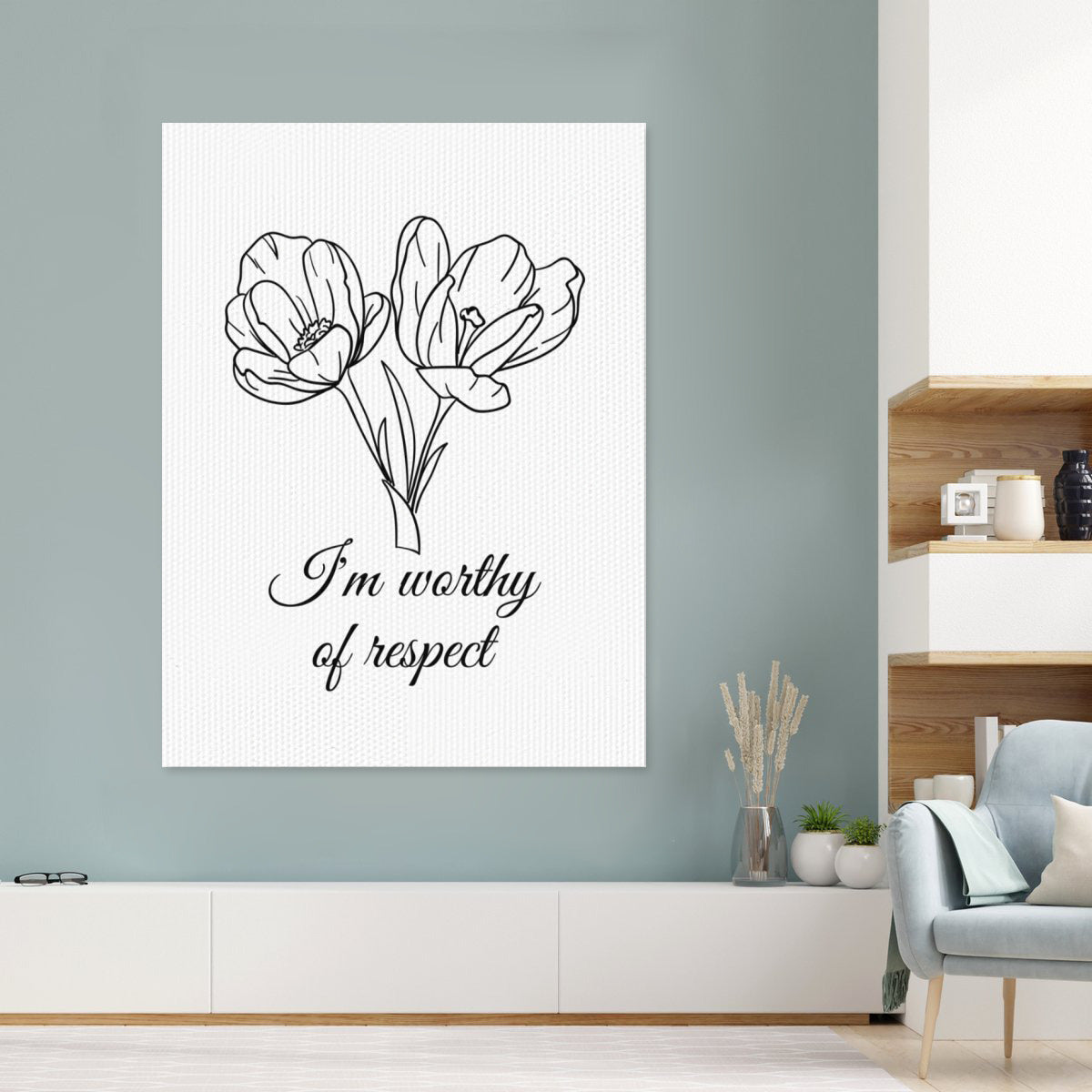 "I'm Worthy of Respect" Posters – Empower Your Self-Worth