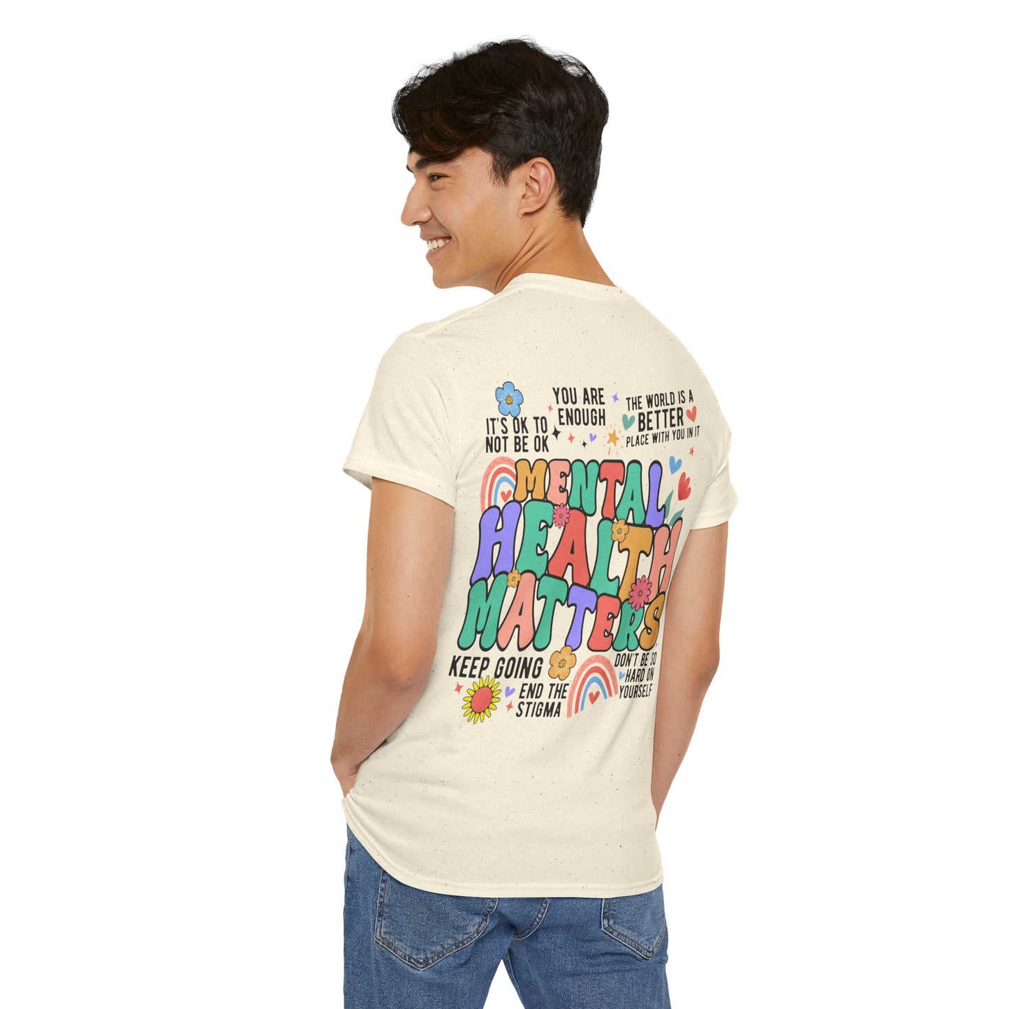 Mental Health Matters-Be Kind to your Mind-Heavy Cotton Tee