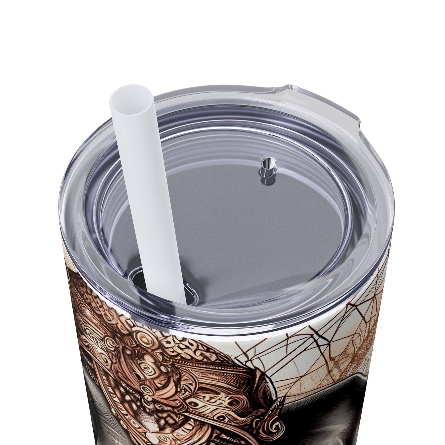 Where your heart is -Affirmation Art Skinny Tumbler - 20oz with Straw