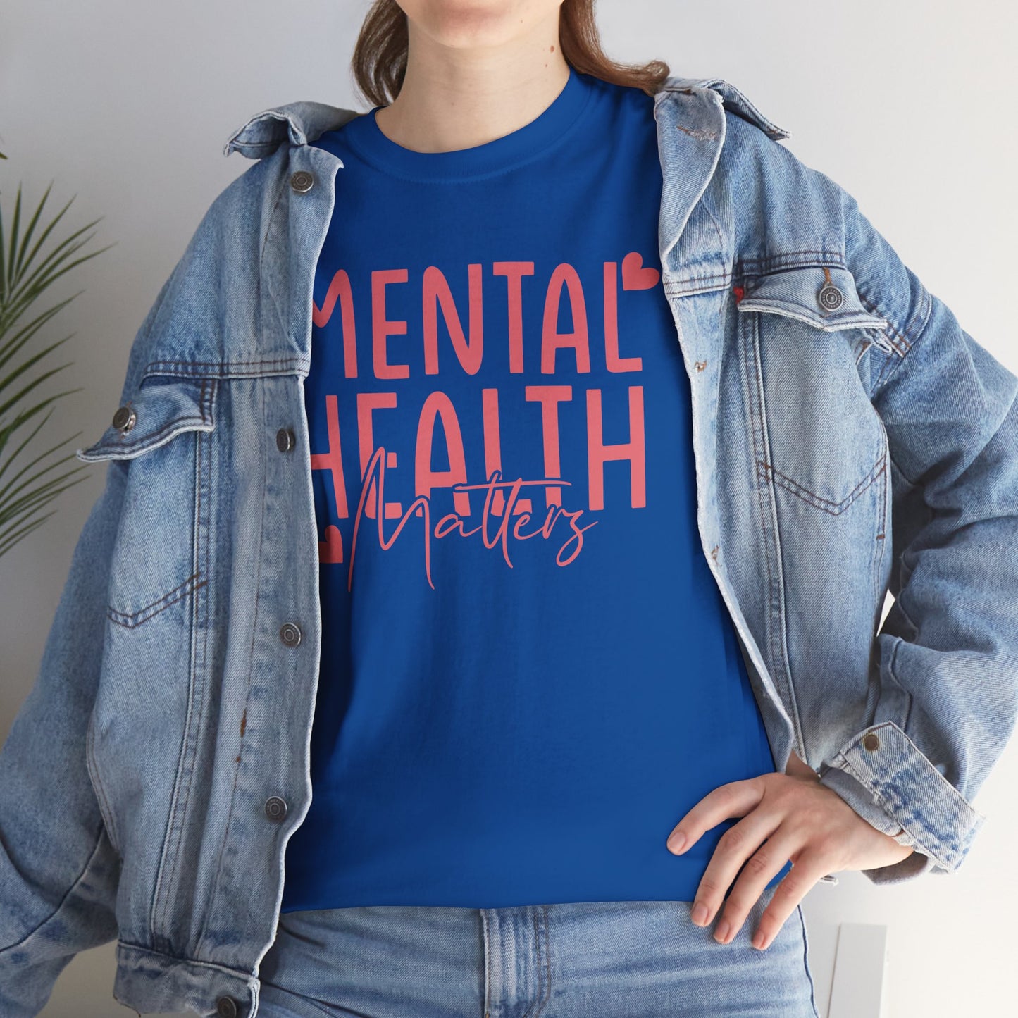 Mental Health Matters-Heart-Heavy Cotton Tee