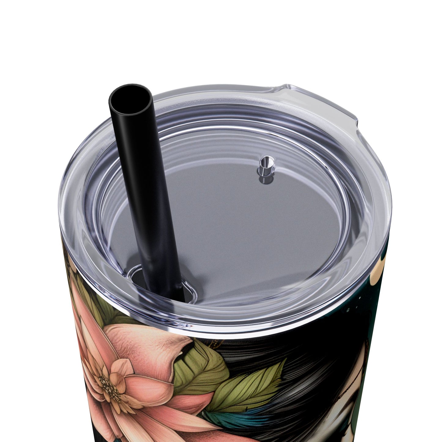 You are enough -Affirmation Art Skinny Tumbler - 20oz with Straw