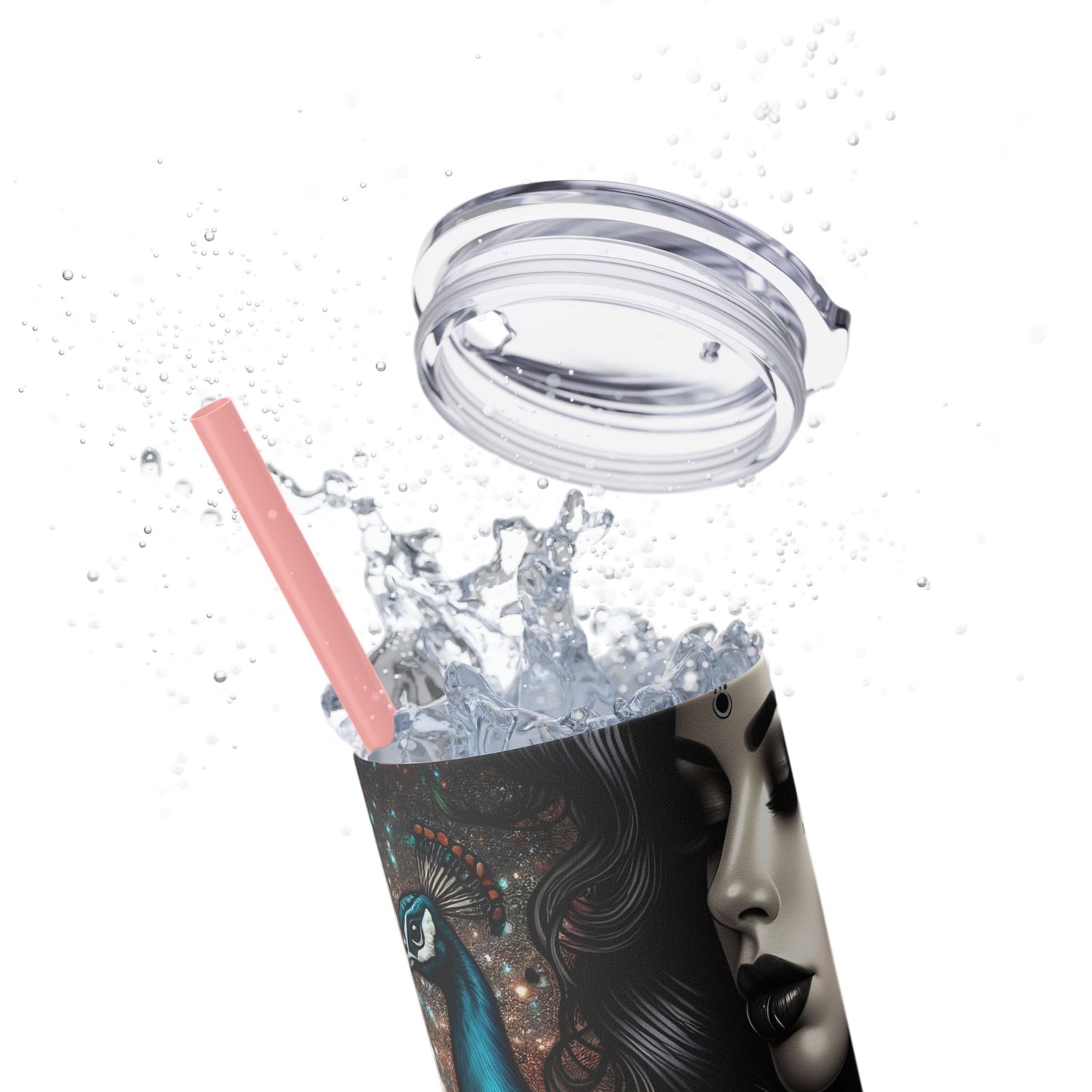 We can endure much more -Affirmation Art Skinny Tumbler - 20oz with Straw