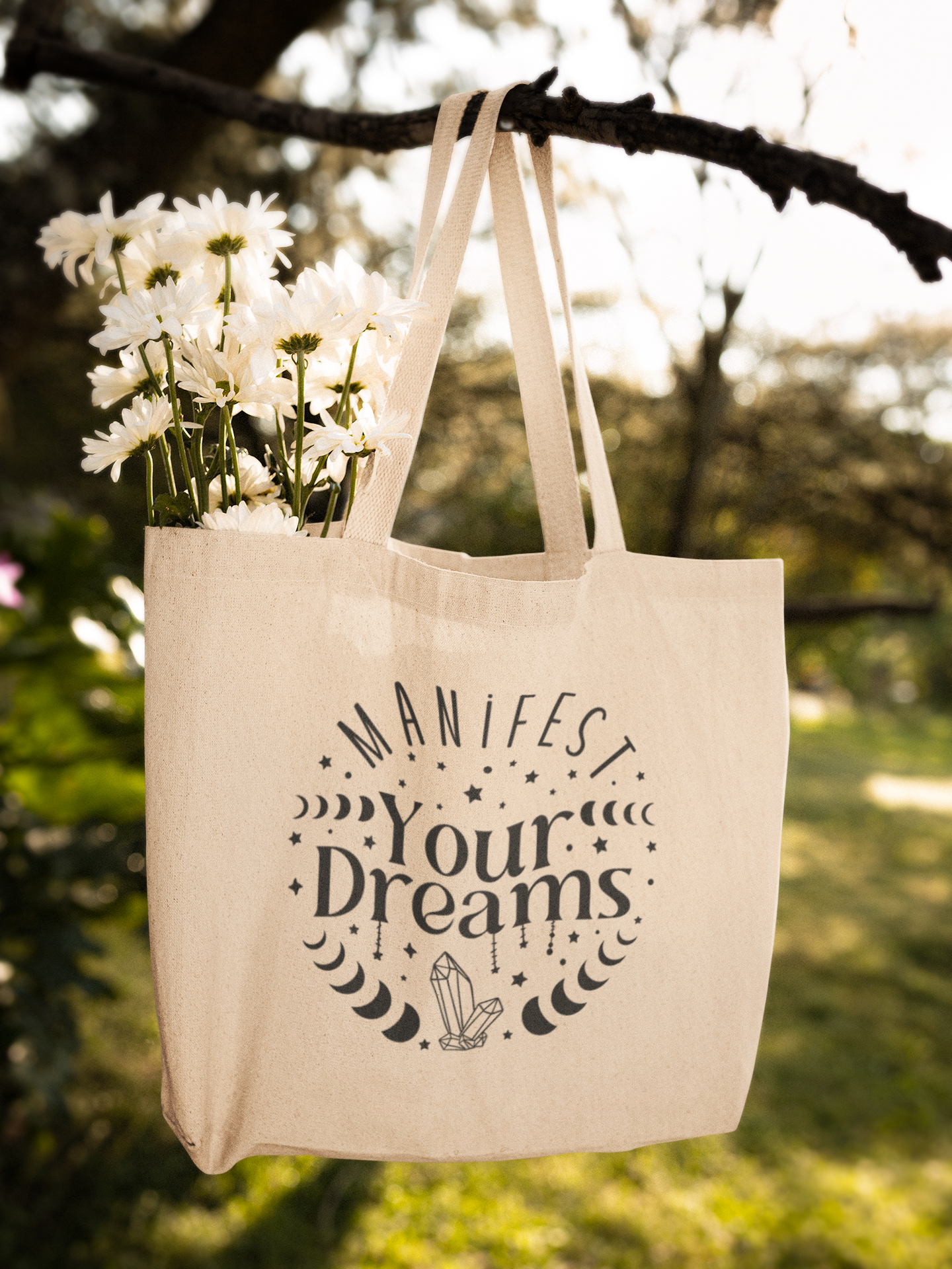 Manifest your dreams Cotton Canvas Tote Bag