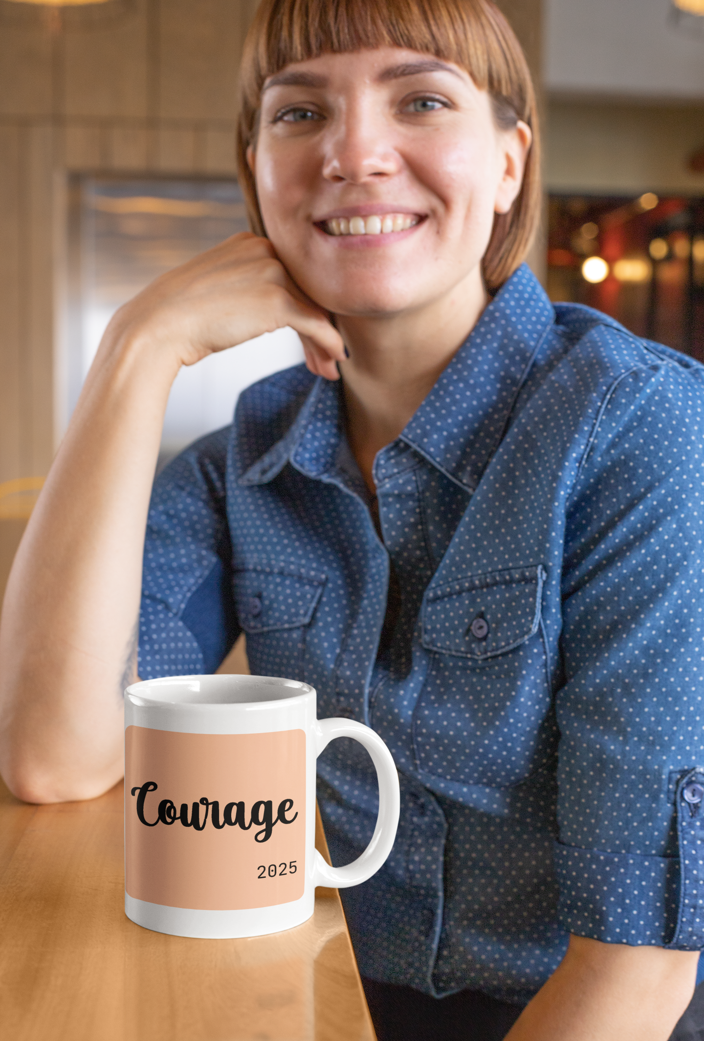 Customisable Word of the year Mug-PeachFuzz