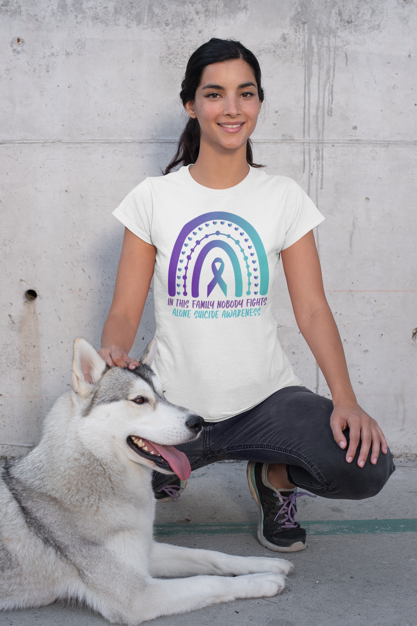 Suicide Prevention Awareness-In this Family Noone Fights Alone-Limited Edition T-shirts