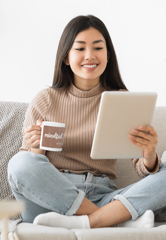 Personalized 'Mocha Mousse' Ceramic Mug - 11oz