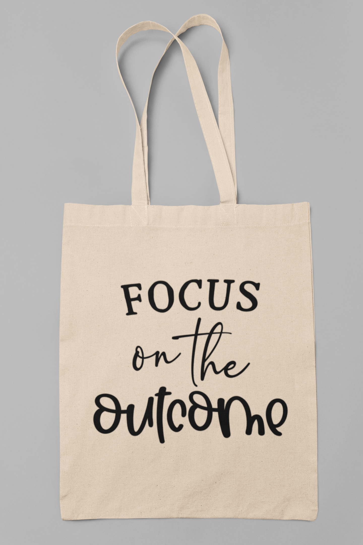 Focus on the outcome Cotton Canvas Tote Bag