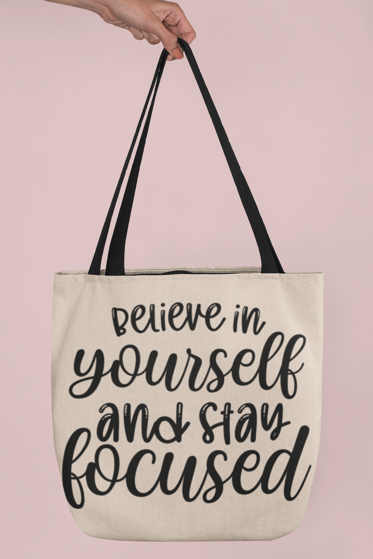 Beleive in yourself and stay focussed Cotton Canvas Tote Bag