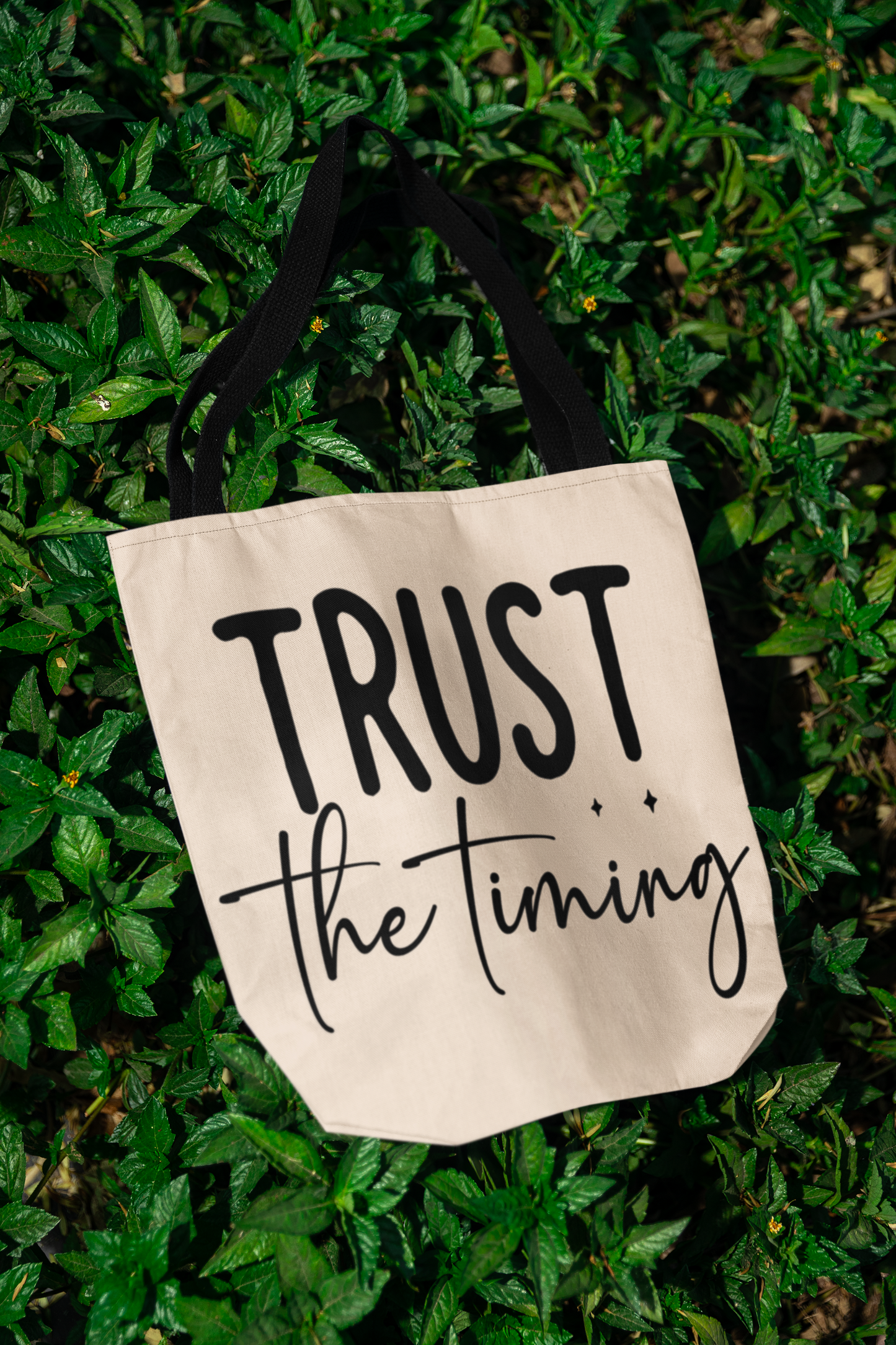 Trust the timing Cotton Canvas Tote Bag