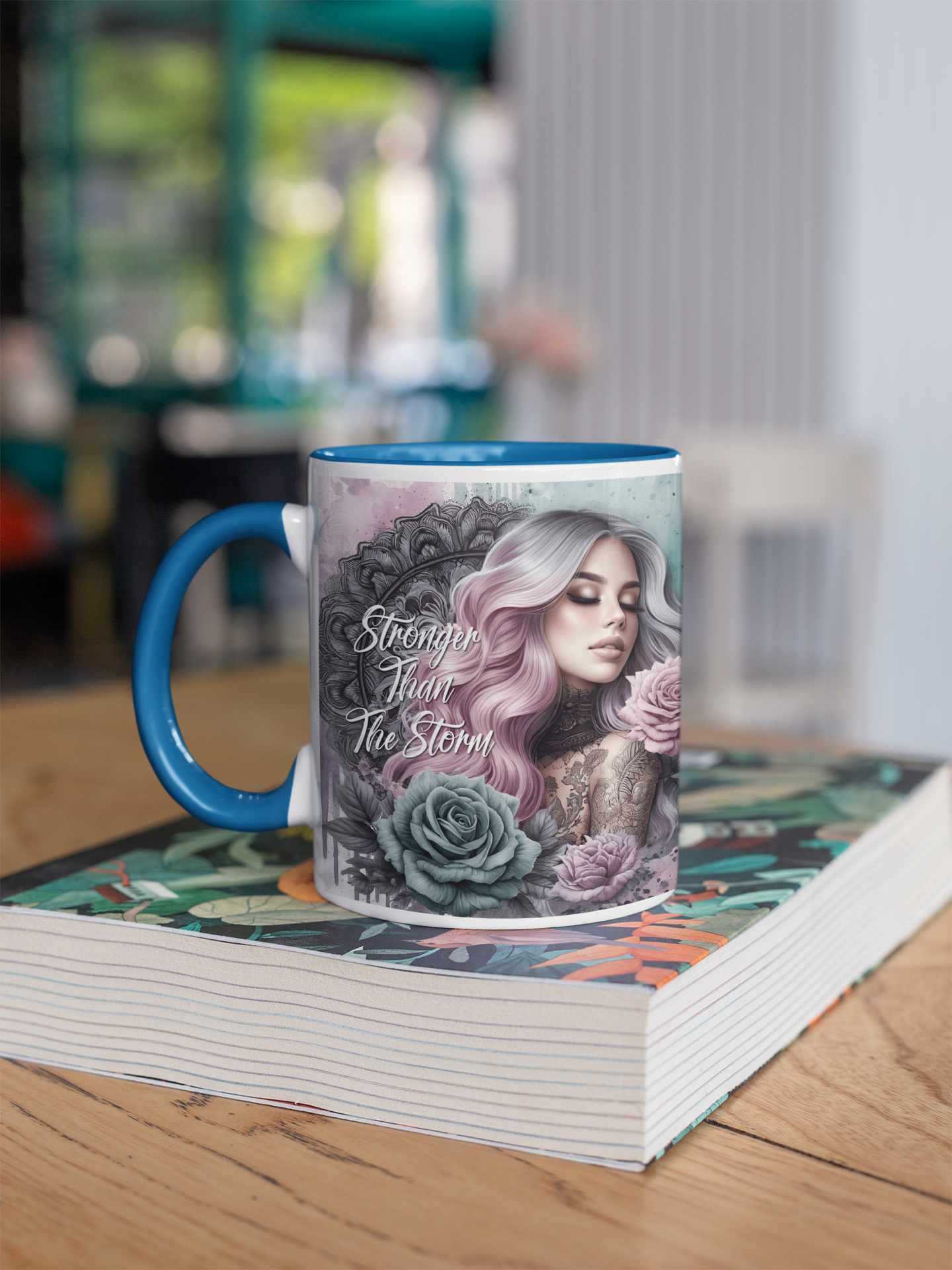 Stronger than the storm Affirmations Mug, (11oz, 15oz)