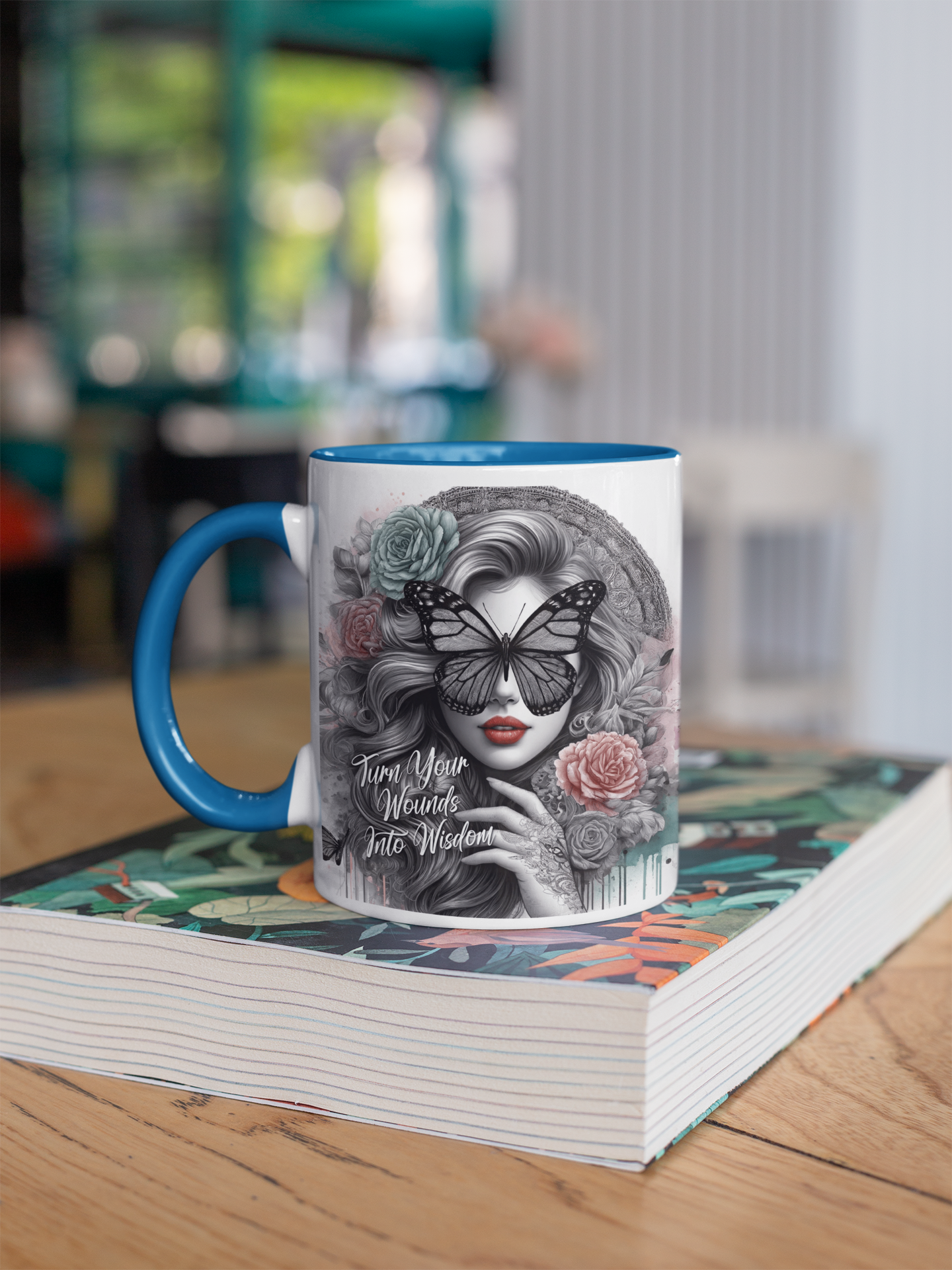 Turn your wounds into wisdom Affirmations Mug, (11oz, 15oz)