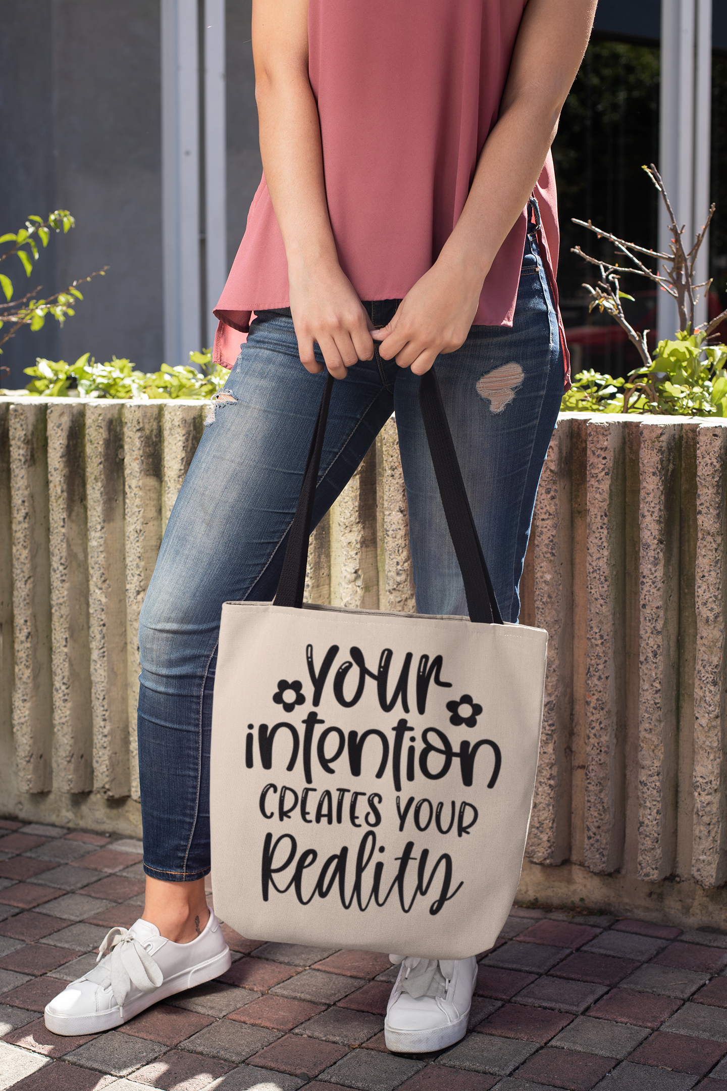 your intention creates your reality Cotton Canvas Tote Bag