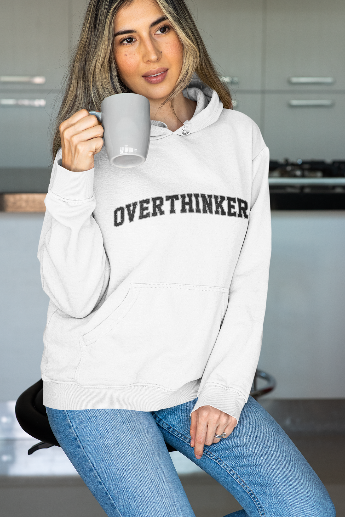 Overthinker-Trying Present-Unisex Heavy Blend™ Hoodie