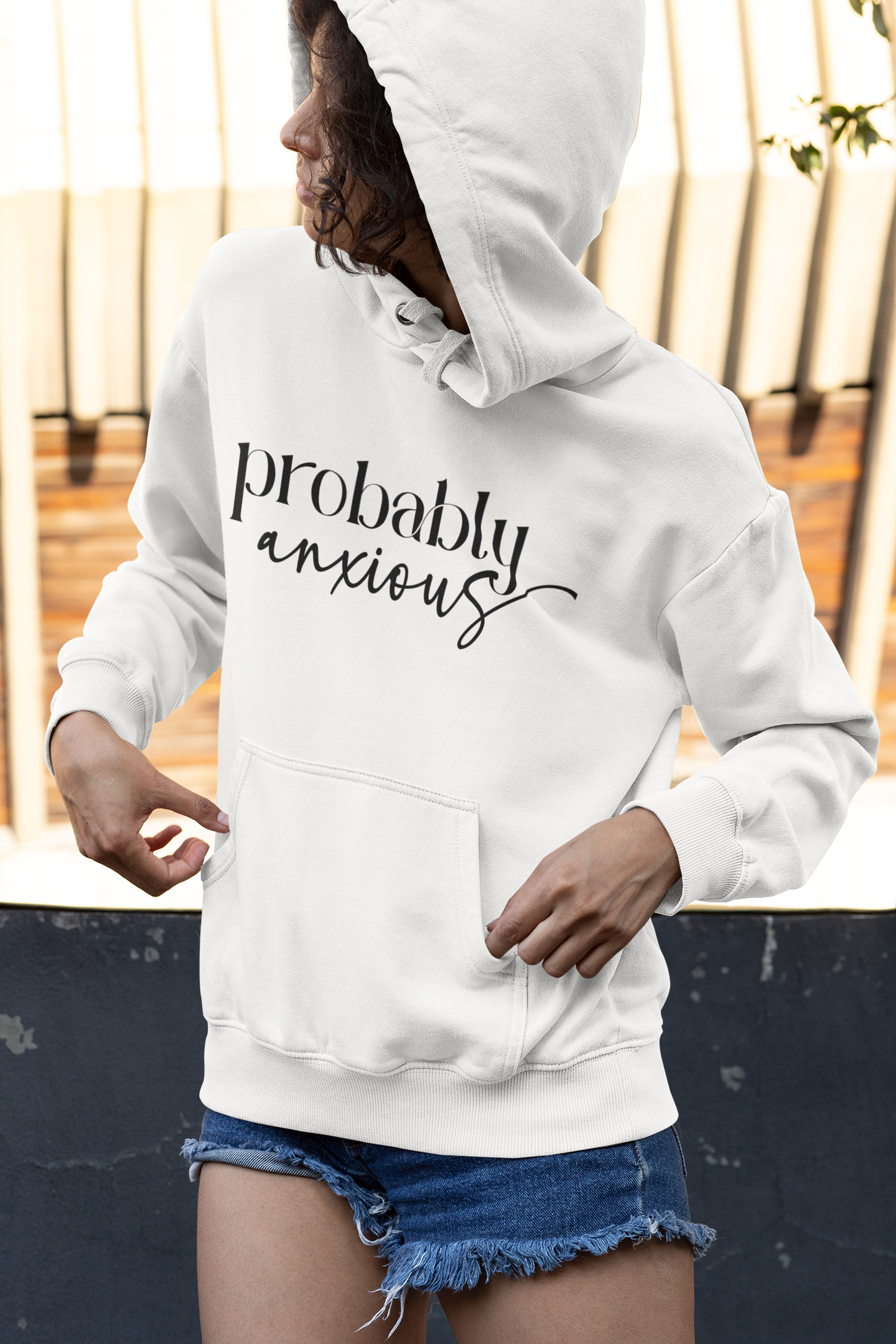 Probably Anxious-Double Inhale-Unisex Heavy Blend™Hoodie
