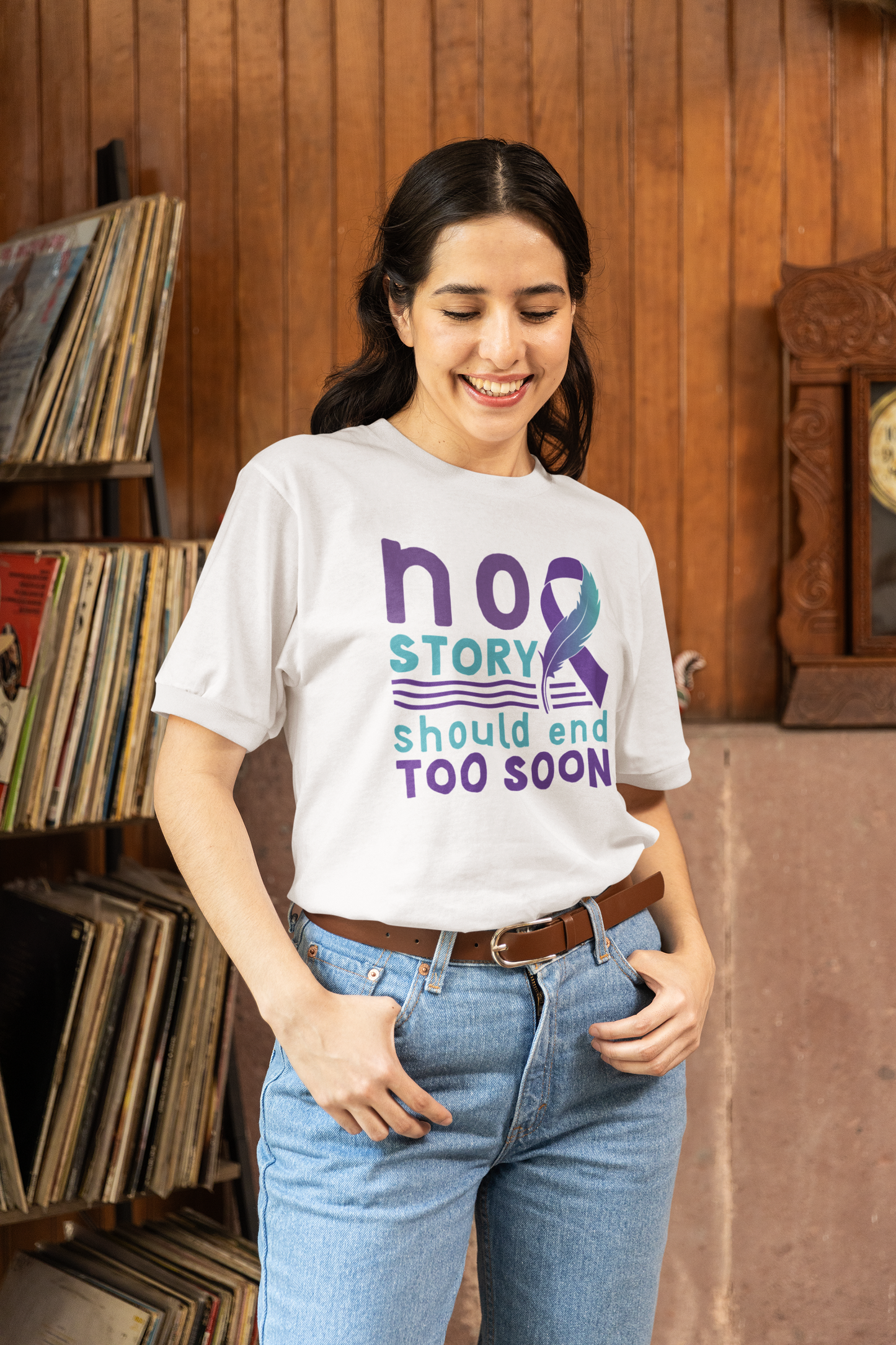No Story Should Start Soon-Suicide Prevention Awareness-Heavy Cotton Tee
