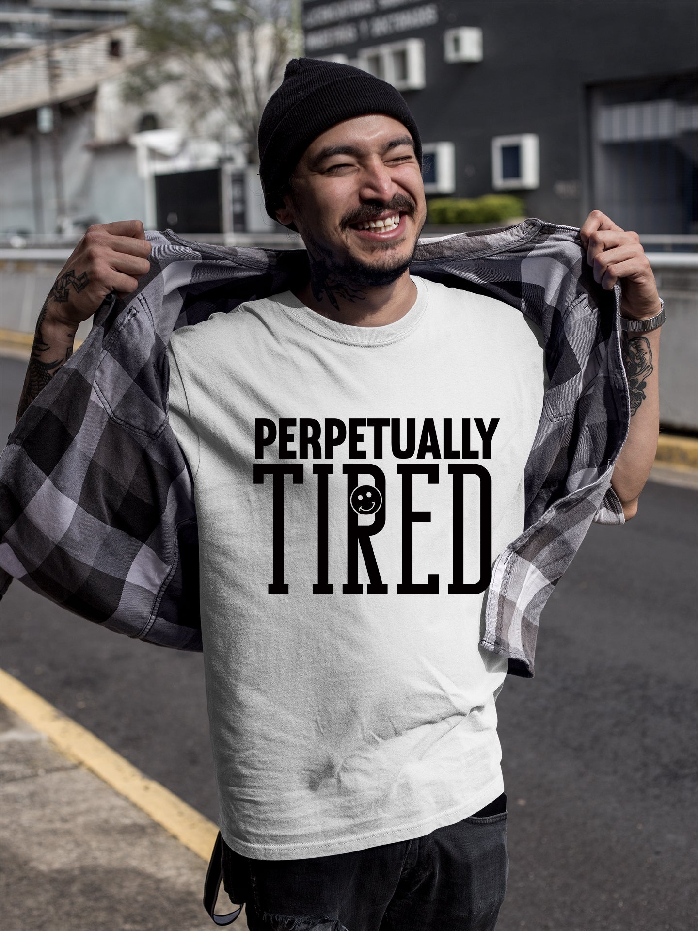Perpeptually Tired-Embrace Why-Heavy Cotton Tee