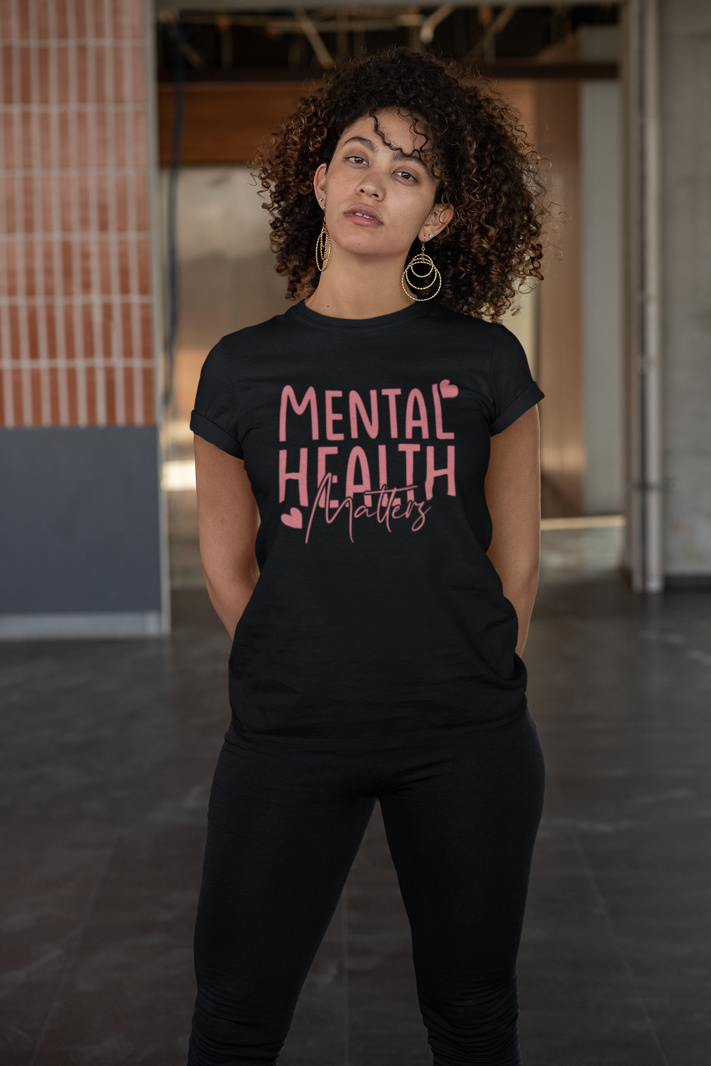 Mental Health Matters-Heart-Heavy Cotton Tee