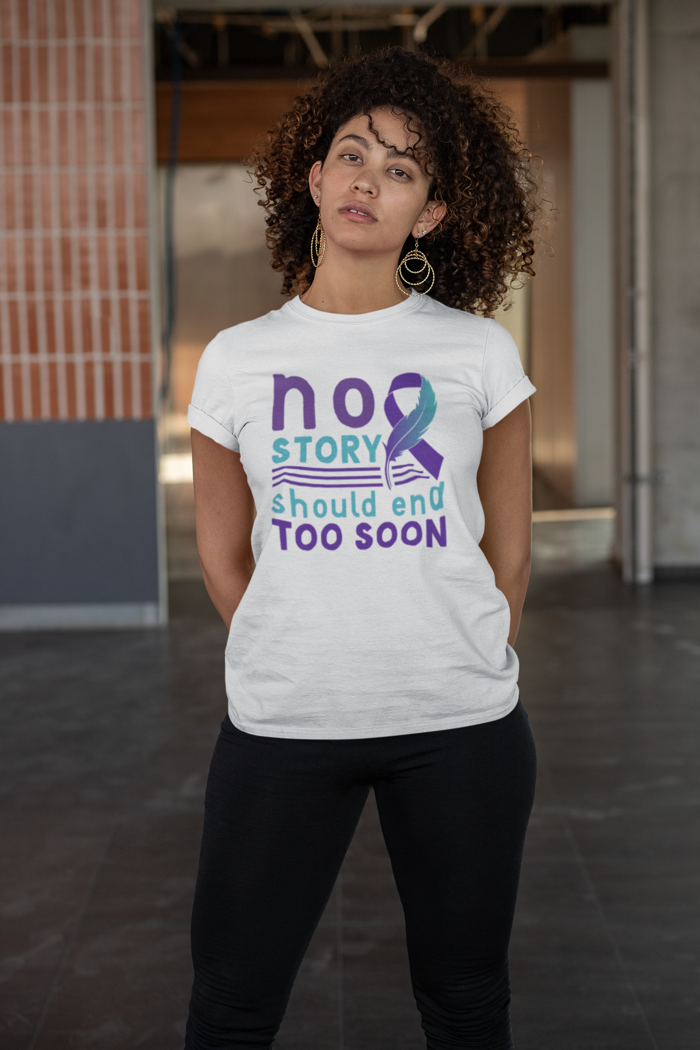 No Story Should Start Soon-Suicide Prevention Awareness-Heavy Cotton Tee