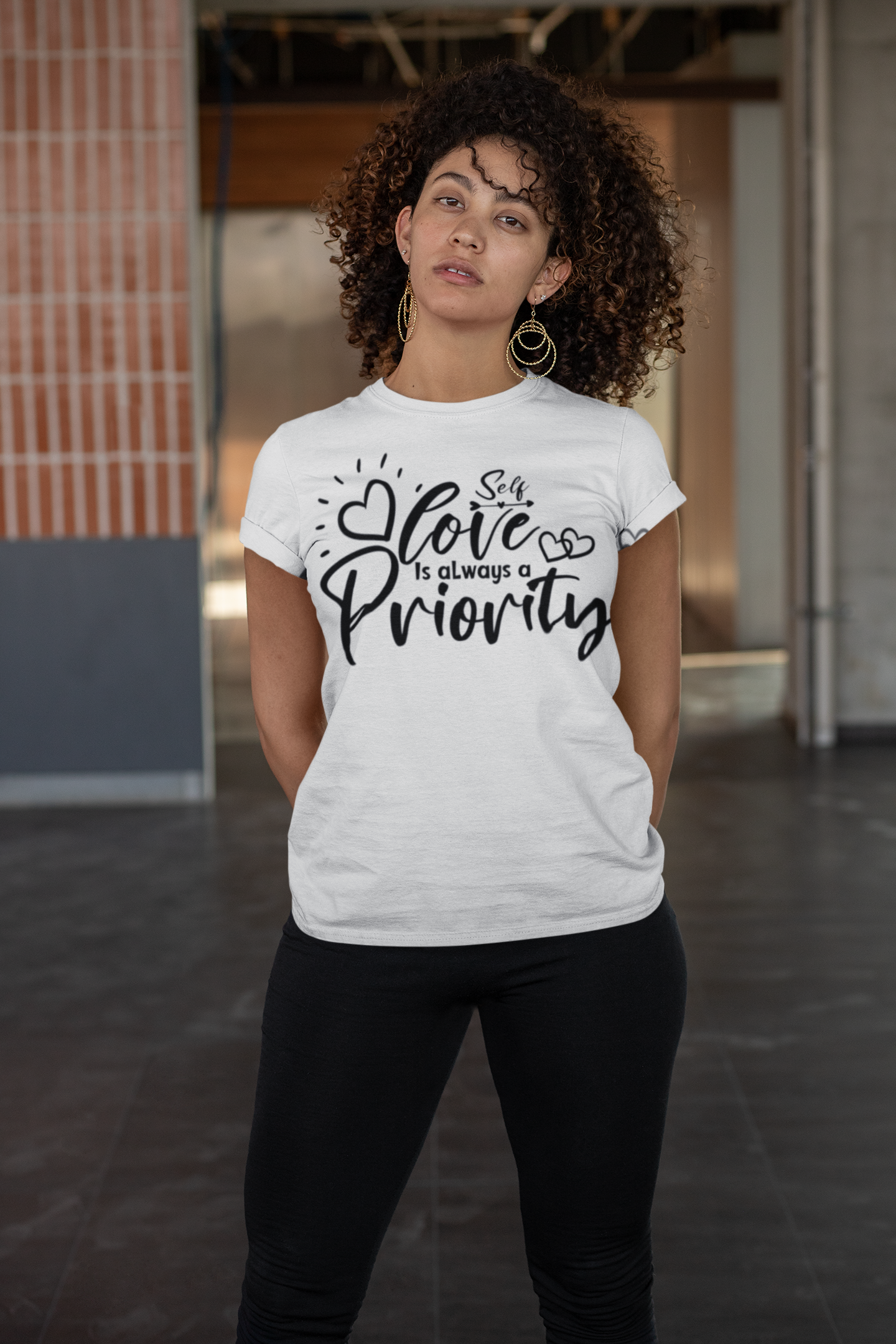 Self love is always a priority Heavy Cotton Tee