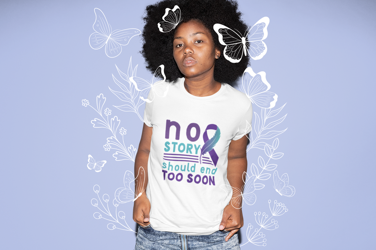No Story Should Start Soon-Suicide Prevention Awareness-Heavy Cotton Tee