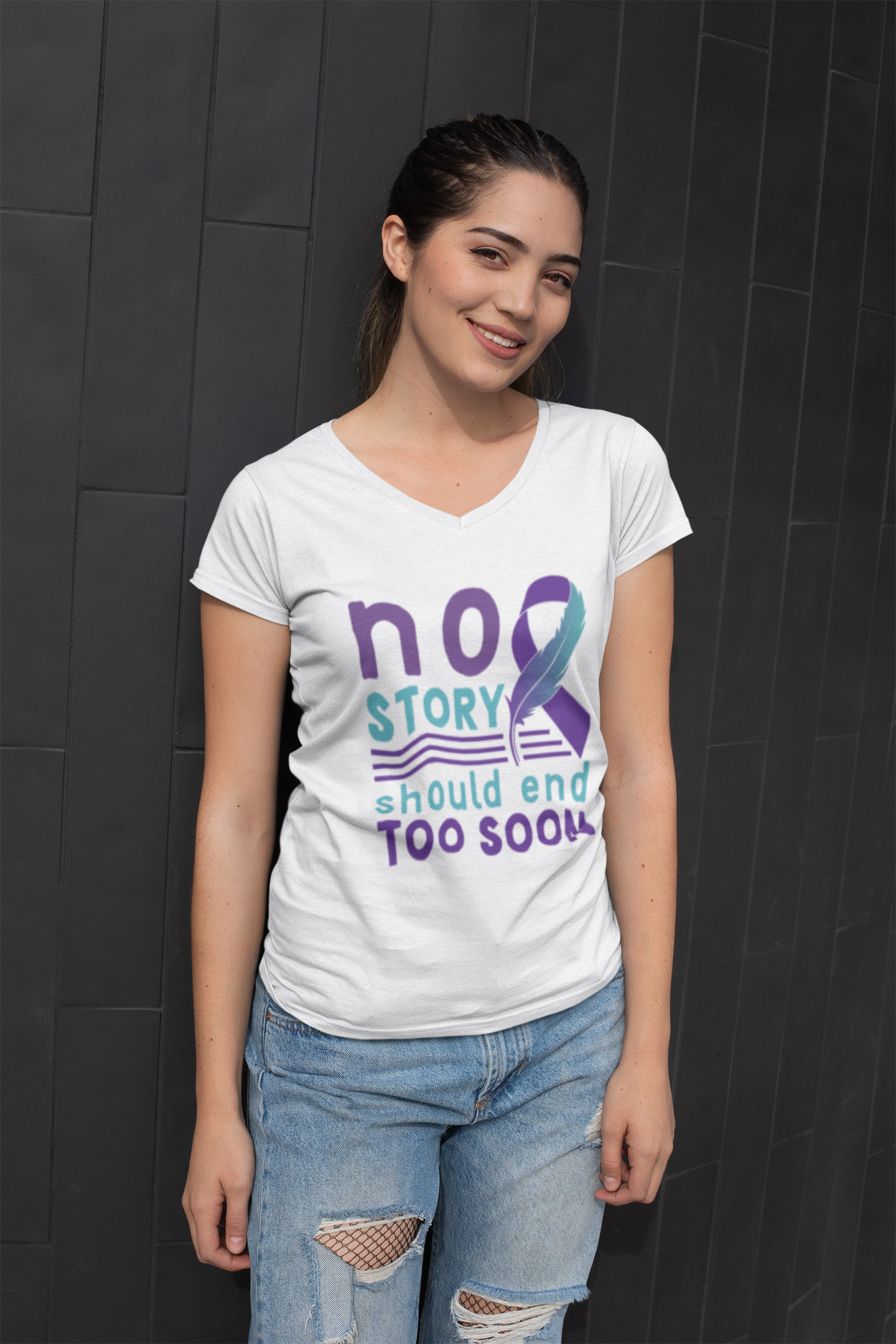 No Story Should Start Soon-Suicide Prevention Awareness-Heavy Cotton Tee