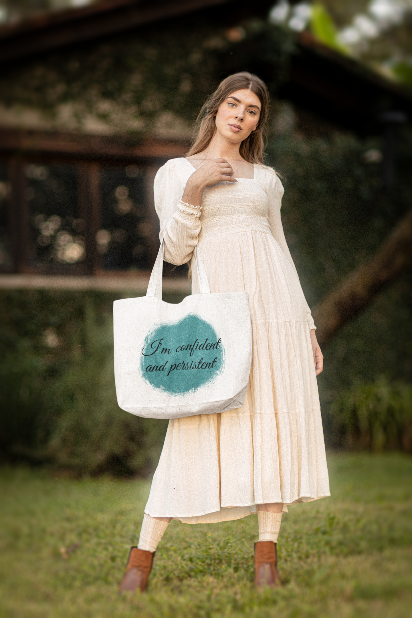 Im confident and persistent-Custom tote bags