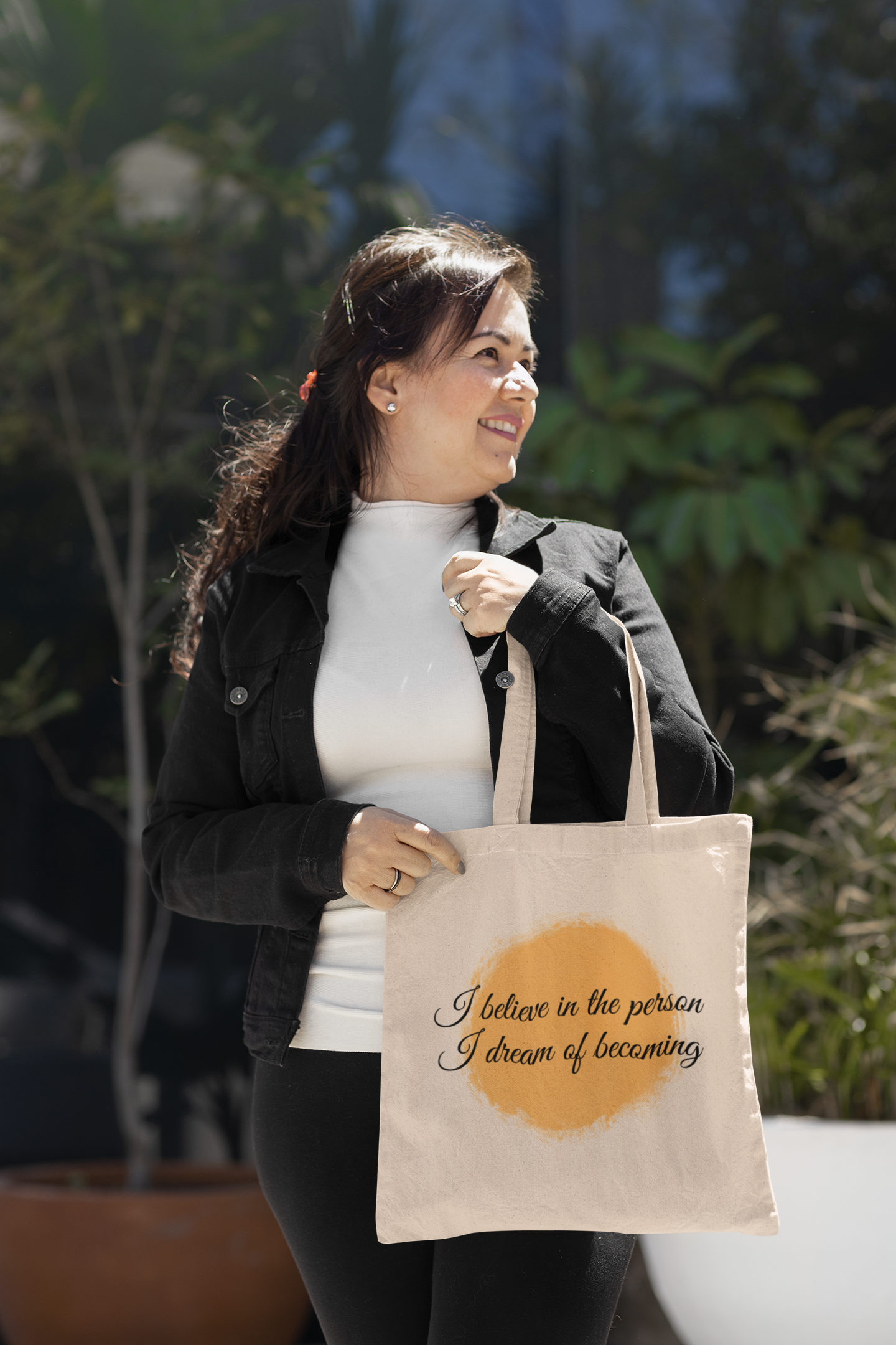 I Beleive in the person i dream of becoming--Custom Tote Bags