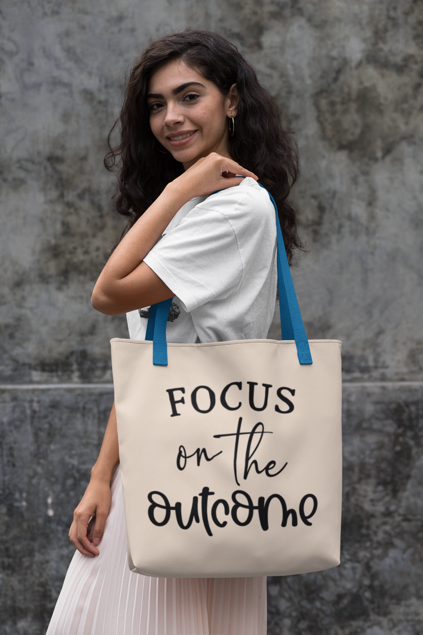Focus on the outcome Cotton Canvas Tote Bag