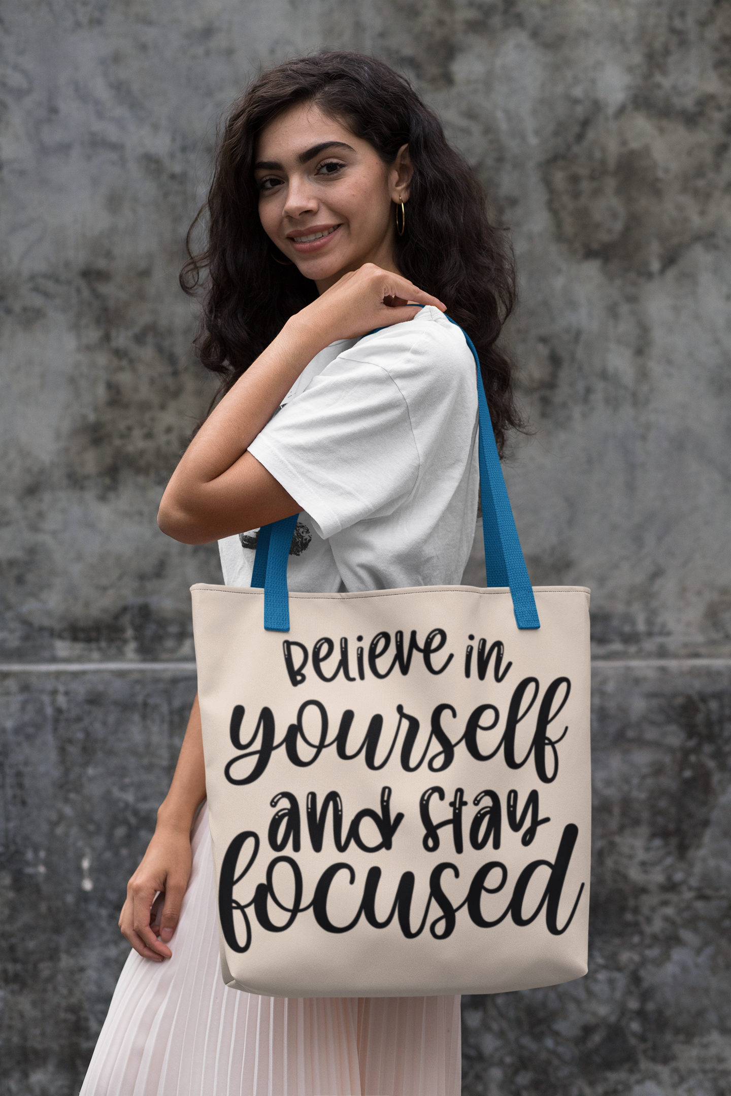 Beleive in yourself and stay focussed Cotton Canvas Tote Bag