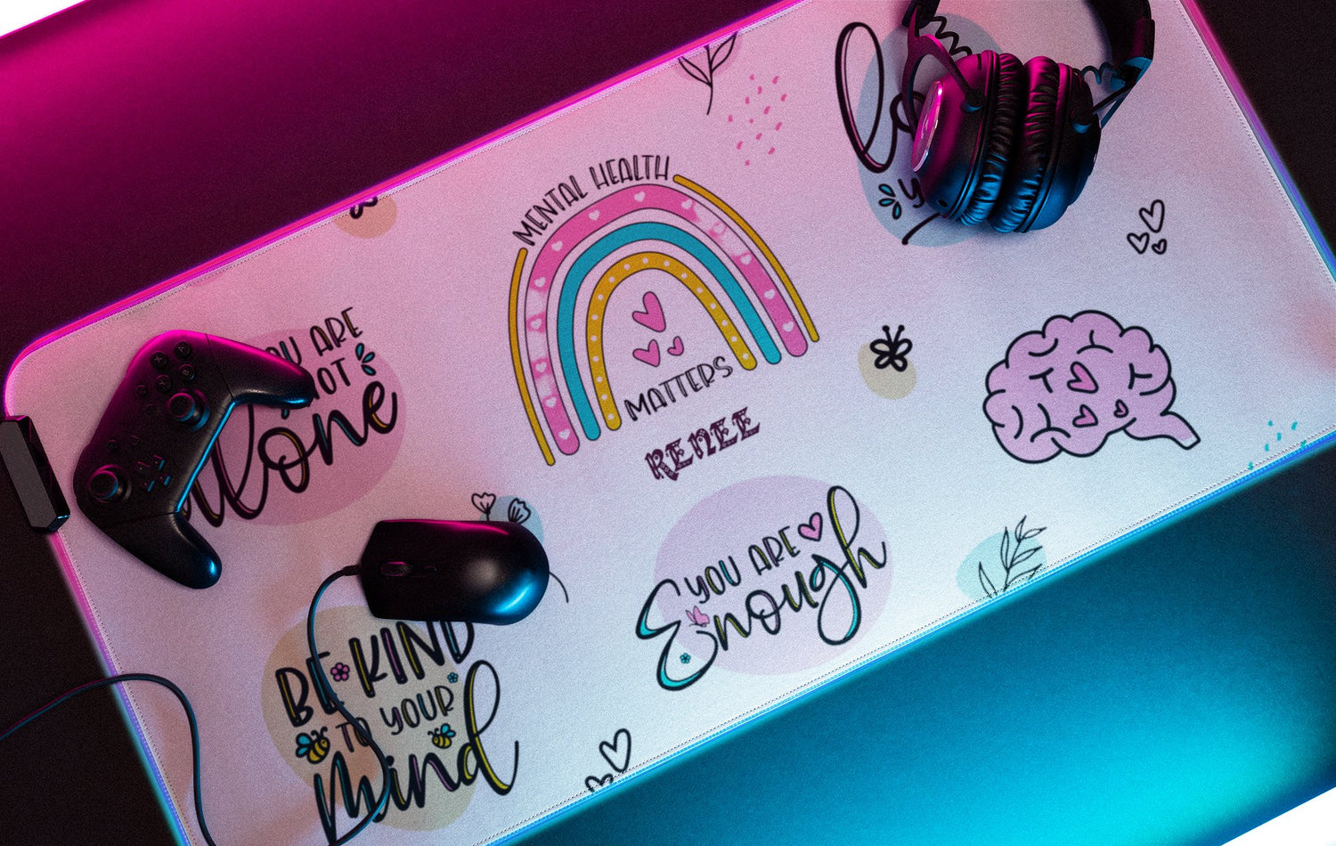 Mousepads-Mindful at your desk.