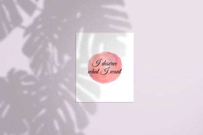 I Like Who I Am-Watercolor Poster – Celebrate Self-Love