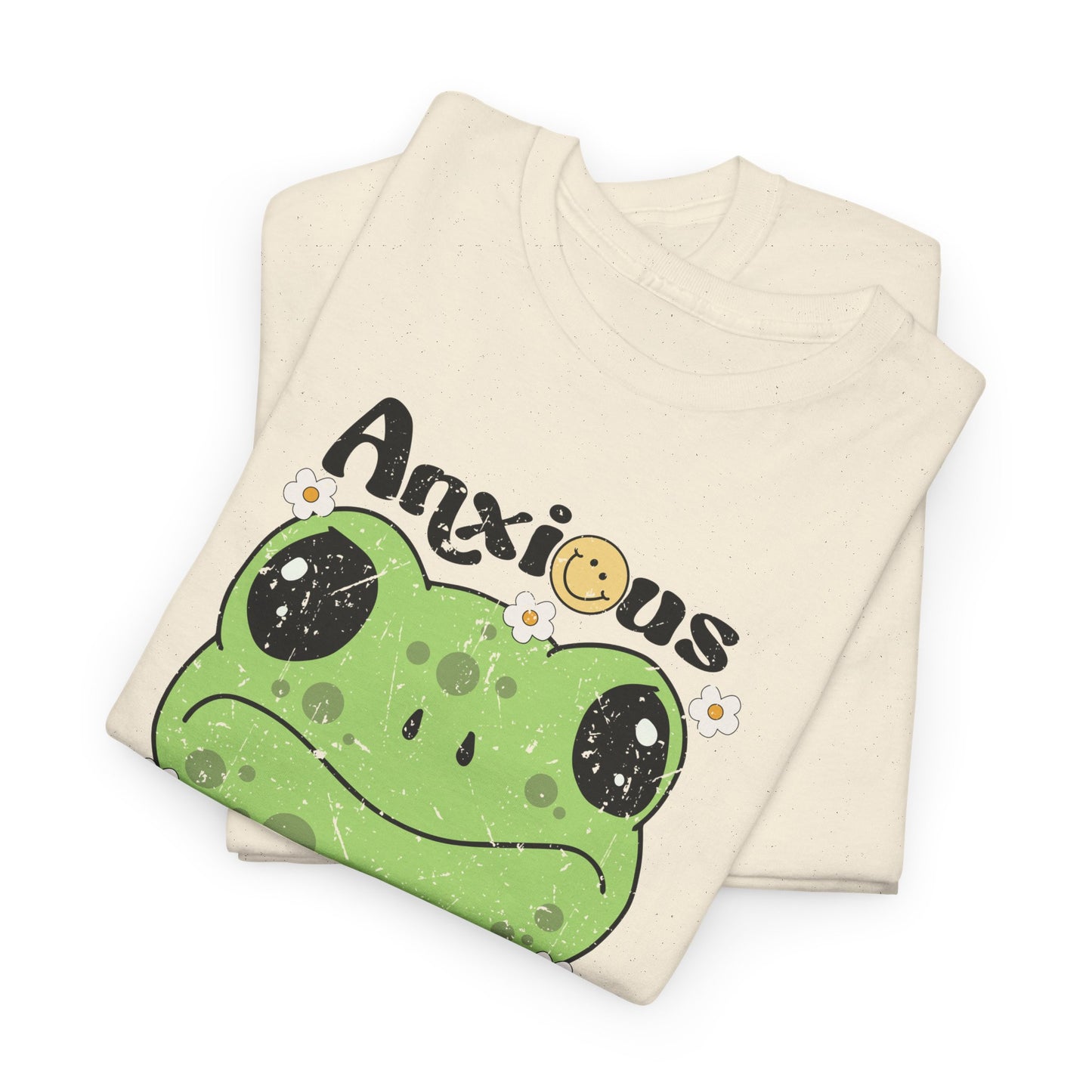 Anxious  But Cute-Heavy Cotton Tee