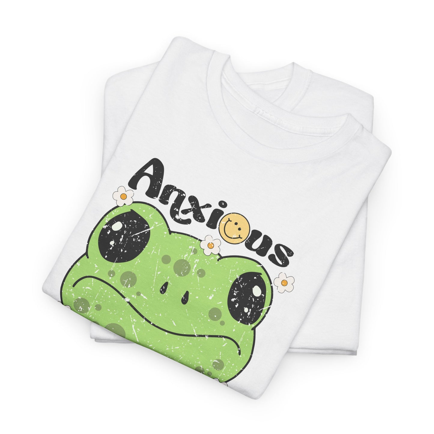 Anxious  But Cute-Heavy Cotton Tee