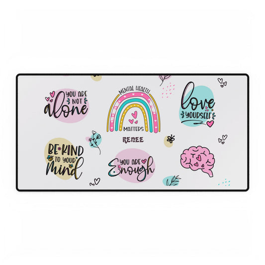 You are enough -customisble -Desk Mats-rectangle