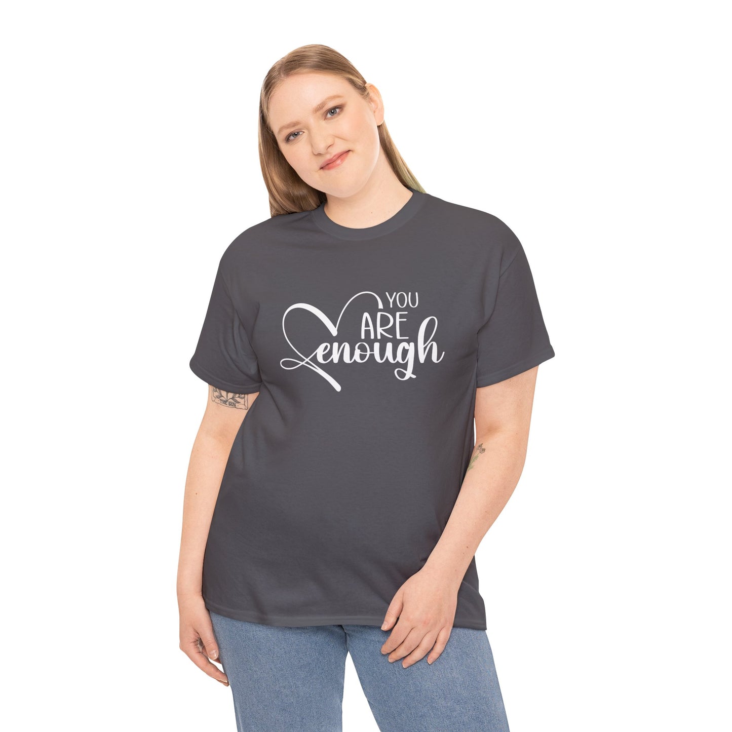 You are enough Unisex Heavy Cotton Tee