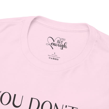 'You Don't Have to Be Perfect-you are enough'-Sleeve+inner print