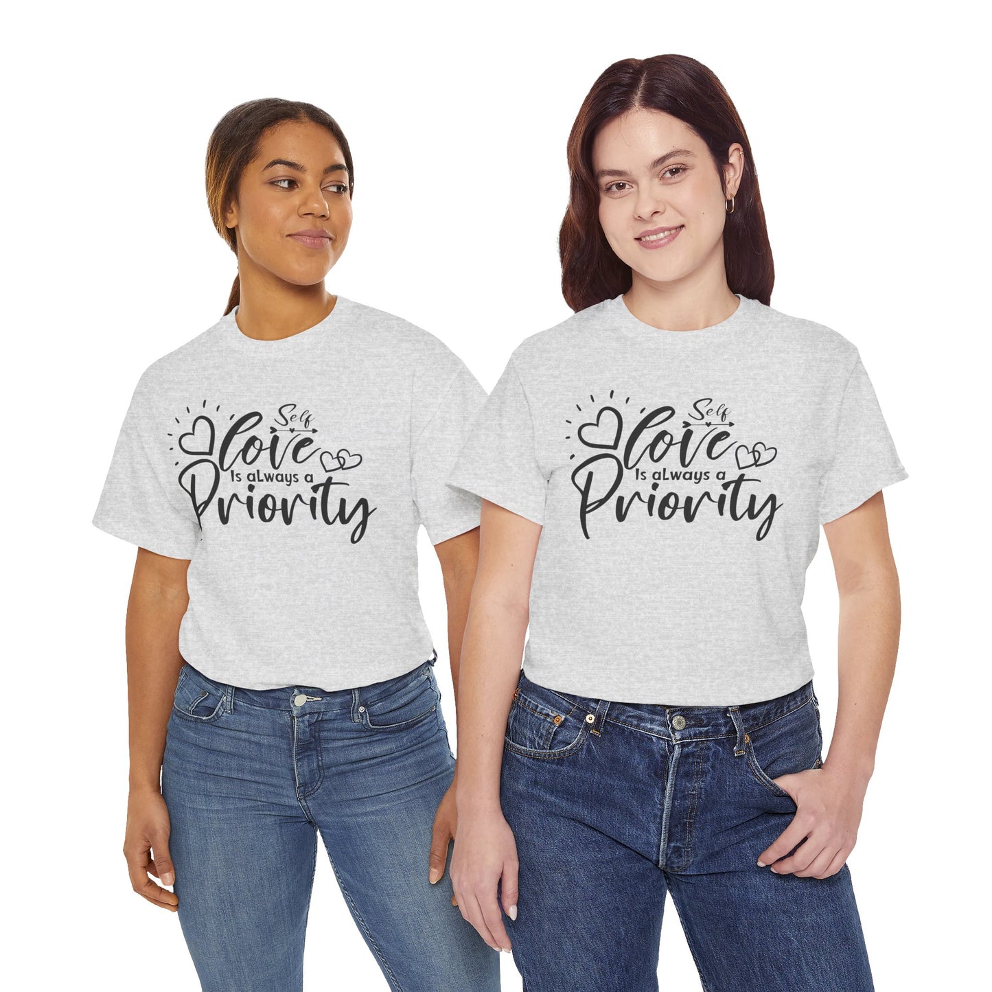 Self love is always a priority Heavy Cotton Tee