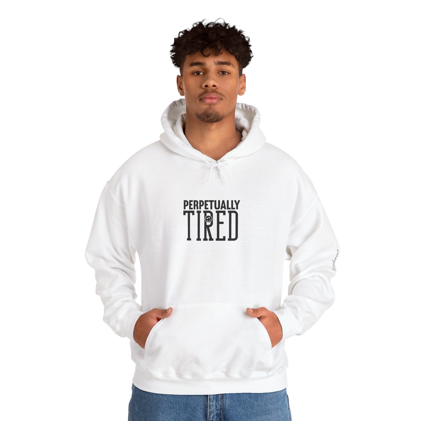 Perpeptually Tired-Embrace Why-Unisex Heavy Blend™Hoodie