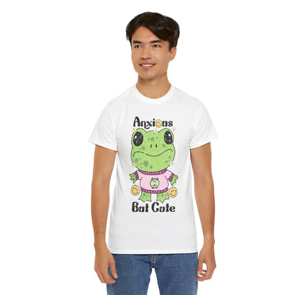 Anxious  But Cute-Heavy Cotton Tee