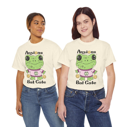 Anxious  But Cute-Heavy Cotton Tee
