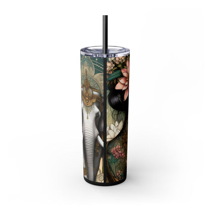 You are enough -Affirmation Art Skinny Tumbler - 20oz with Straw