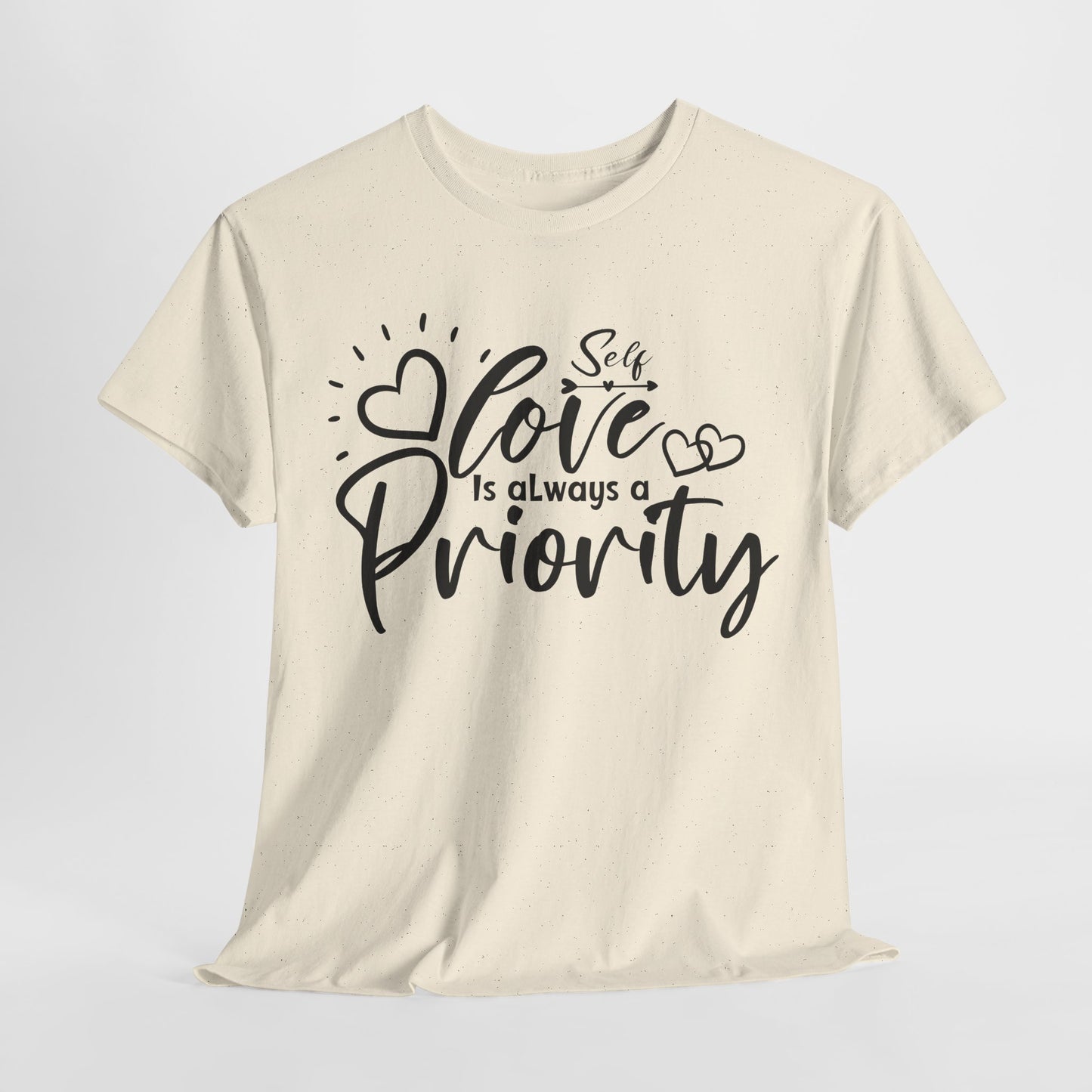 Self love is always a priority Heavy Cotton Tee