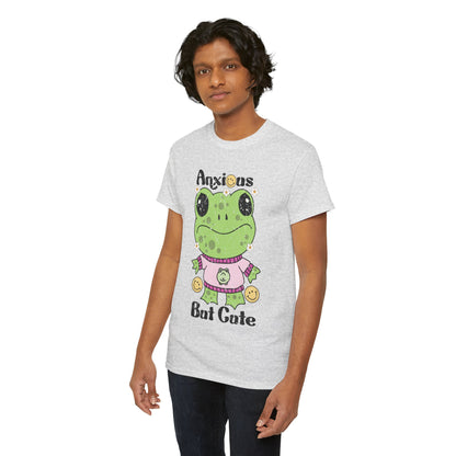 Anxious  But Cute-Heavy Cotton Tee