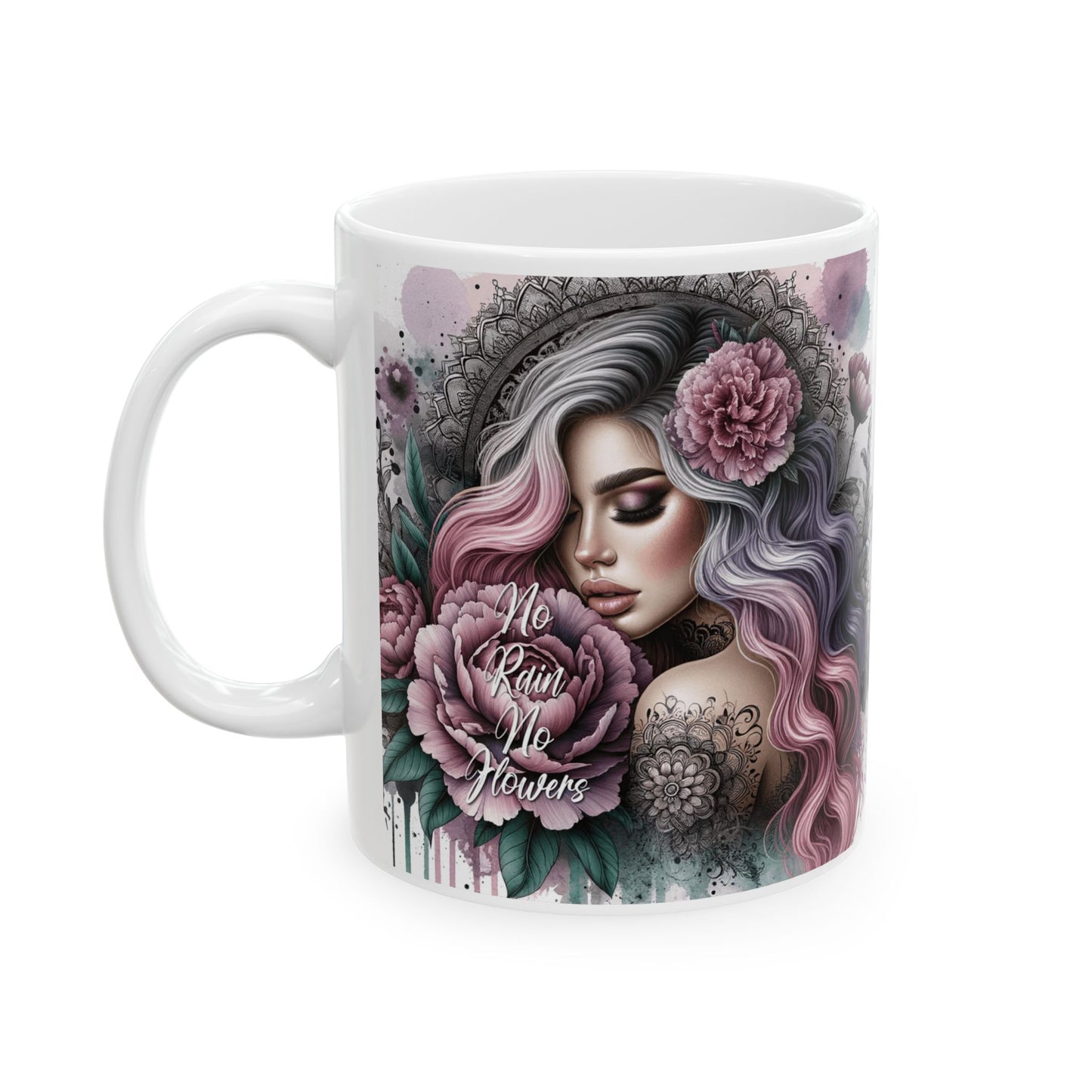 No rain no flowers limited Edition Mugs